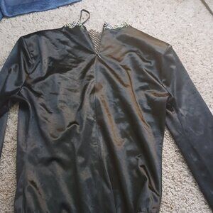 Black bodysuit with diamonds